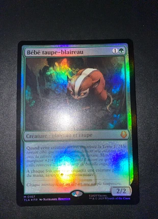 Bébé taupe blaireau tla 167 fr holo, marque: Magic: The Gathering, état: Très bon état, 70,00 €, 74,20 € Protection acheteurs incluse
