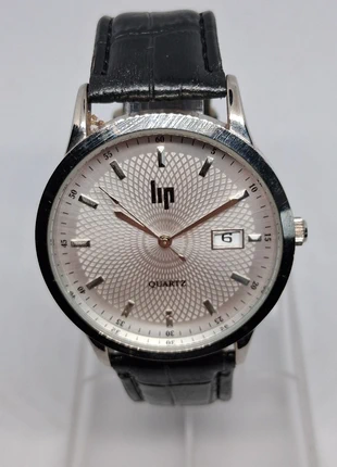 Montre vintage lip Mécanisme à quartz Argenté Bracelet cuir, marque: LIP, état: Très bon état, taille: 30–38 mm, 30,00 €, 32,20 € Protection acheteurs (Pro) incluse