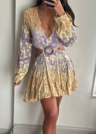 Magnifique robe neuve dos nu lilas/peche/doré avec sequins et perles brodées Taille unique, marke: Sumitra, zustand: Neu, größe: Einheitsgröße, 49,00 €, 52,15 € inklusive Vinted-Käuferschutz