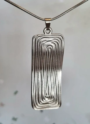 Stijlvolle zilverkleurige ketting met grote hanger ●Stainlesssteel, staat: Heel goed, € 5,75, € 6,74 inclusief Kopersbescherming Pro