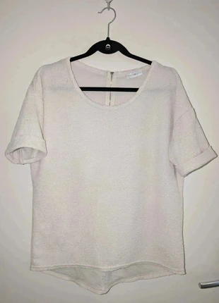Tee-shirt femme crème col rond oversize taille M Cache-cache, brand: Cache Cache, condition: Very good, size: M / 38 / 10, €2.00, €2.80 includes Buyer Protection