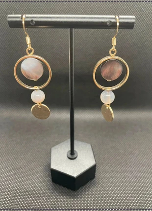 Boucles d oreilles dorées jamais portées avec attaches crochet, brand: Tendance, condition: Very good, €2.90, €3.75 includes Buyer Protection