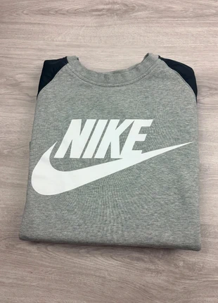 Sweat homme Nike gris logo blanc manches contrastées noir coton taille L (PR0006), merk: Nike, staat: Heel goed, maat: L / 40 / 12, € 15,00, € 16,45 inclusief Kopersbescherming