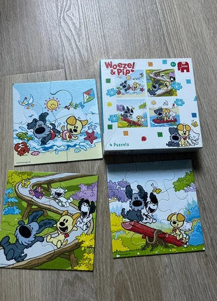 Puzzel Woezel en Pip, merk: Jumbo, staat: Heel goed, maat: 3 jaar / 98 cm, € 2,50, € 3,33 inclusief Kopersbescherming