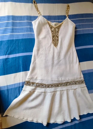 Vestido tirantes blanco de lino. Talla S/M Cerruti 1881, marque: Cerruti 1881, état: Neuf sans étiquette, taille: M / 38 / 10, 25,50 €, 27,48 € Protection acheteurs incluse