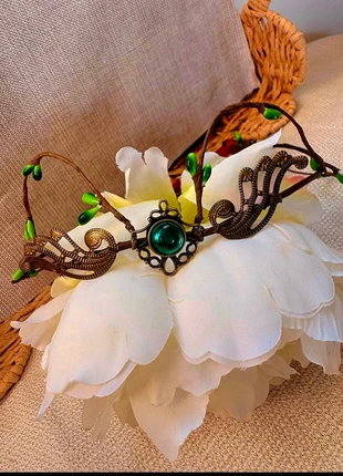 Diadème elfique vert – Style fantasy / féerique, merk: The Lord of the Rings, staat: Heel goed, € 13,90, € 15,30 inclusief Kopersbescherming