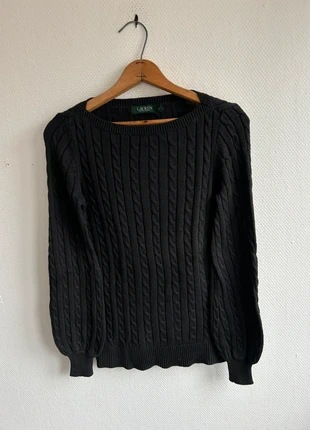 Pull Torsadé Ralph Lauren Noir 📏 XS, marque: Ralph Lauren, état: Très bon état, taille: XS / 34 / 6, 29,00 €, 31,15 € Protection acheteurs (Pro) incluse
