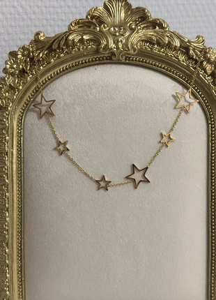 Collier en acier inoxydable chaîne dorée motifs étoiles aesthetic tendance cadeau Noël, marque: Tendance, état: Neuf avec étiquette, 9,00 €, 10,15 € Protection acheteurs incluse