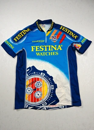 Maillot cyclisme Festina Peugeot Sibille France 1995 jersey vintage - XL, marca: Sibille, estado: Muy bueno, tamaño: XL, 25,00 €, 26,95 € Protección al comprador incluida