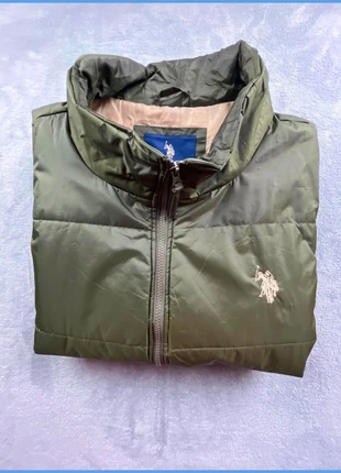 Gilet matelassé U.S. Polo Assn homme 2XL – vert kaki – sans manches, chaud et élégant V015, brand: U.S. Polo Assn., condition: Very good, size: XXL, €20.00, €21.70 includes Buyer Protection