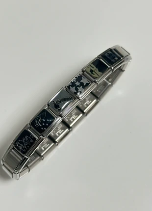 Silver Italian charm bracelet y2k star vintage dressing gift, marque: Vintage Dressing, état: Très bon état, 22,99 €, 24,84 € Protection acheteurs incluse