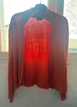 Veste fine torsadée CHAPS femme M corail zipée 100% coton légère et chic, brand: CHAPS, condition: Satisfactory, size: M / 38 / 10, €5.00, €5.95 includes Buyer Protection