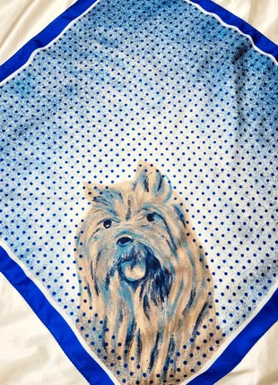 Foulard pois vintage 60s square yorkshire doggy polka dot scarf classic graphic geometric, brand: Vintage Chic, condition: Very good, €6.00, €7.00 includes Buyer Protection