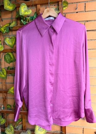 Preciosa camisa oversize saten, marque: Mango, état: Très bon état, taille: XS / 34 / 6, 5,00 €, 5,95 € Protection acheteurs incluse
