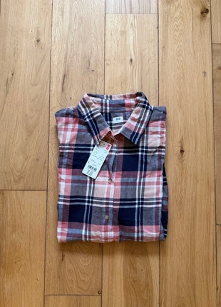 Chemise à carreaux UNIQLO femme - Taille L– Flanelle douce & style casual chic, merk: Uniqlo, staat: Nieuw met prijskaartje, maat: L / 40 / 12, € 15,00, € 16,45 inclusief Kopersbescherming