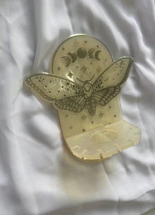 Étagère murale mystique en résine – fait main - Lune & papillon, marque: Majorana, état: Très bon état, 24,00 €, 25,90 € Protection acheteurs (Pro) incluse