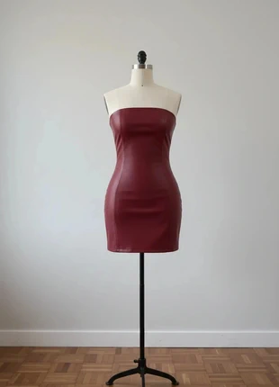 Mini-robe bustier rouge cramoisis, moulante et élégante, tenue soirée/Taille M, brand: Tendance, condition: Very good, size: M / 38 / 10, €29.00, €31.15 includes Buyer Protection