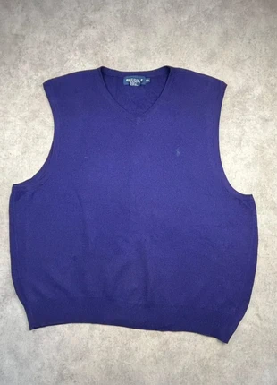 Pull sans manche Ralph Lauren violet logo brodé marine - taille XXL, brand: Ralph Lauren, condizioni: Ottime, taglia: XXL, €24.90, €26.85 include la Protezione acquisti Pro