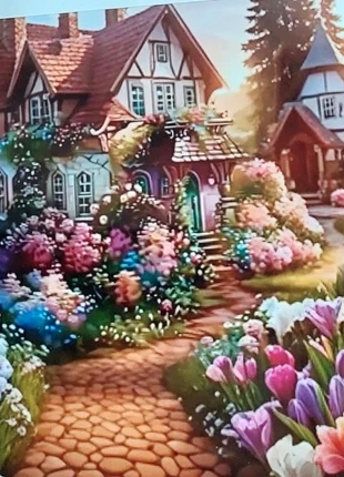 Broderie diamant 30*30 demeure fleurie, neuve, sous blister, brand: Diamant, condition: New without tags, €4.00, €4.90 includes Buyer Protection