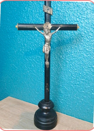 Crucifix style Napoléon 3 sur socle de couleur noir religion religieux religieuse, brand: Religion, condition: Good, €25.80, €27.79 includes Buyer Protection