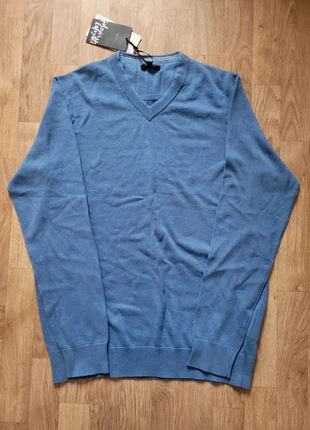 Pull à col V bleu Galerie Lafayette taille L, marca: Galeries Lafayette, estado: Nuevo con etiquetas, tamaño: L / 40 / 12, 25,00 €, 26,95 € Protección al comprador incluida