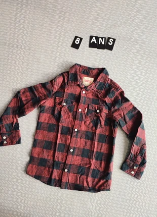 Surchemise à carreaux manches longues – Levi’s – Taille 8 ans, marque: Levi Strauss & Co., état: Très bon état, taille: 8 ans / 128 cm, 14,00 €, 15,40 € Protection acheteurs incluse
