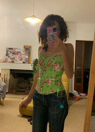 Corset / bustier à fleurs, zustand: Sehr gut, größe: M / 38 / 10, 6,00 €, 7,00 € inklusive Vinted-Käuferschutz