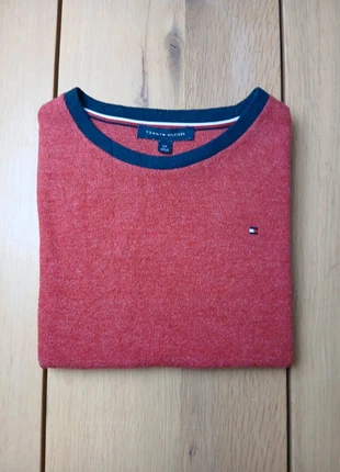 Pull rouge marine à lacets tricolore Tommy Hilfiger col rond femme taille S, marque: Tommy Hilfiger, état: Bon état, taille: S / 36 / 8, 12,00 €, 13,30 € Protection acheteurs incluse