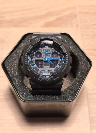 Reloj G-Shock negro y azul, marque: G_shock, état: Neuf avec étiquette, taille: 39–42 mm, 31,90 €, 34,20 € Protection acheteurs incluse