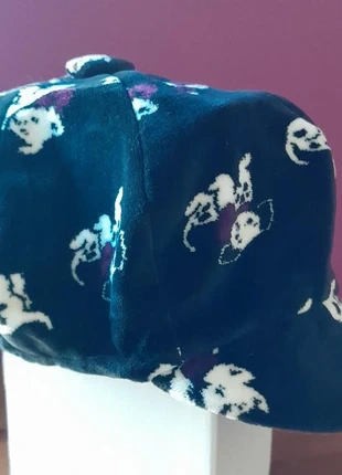 Casquette velours imprimée "chiots", merk: Style "Gavroche" Noire/motifs chiots, staat: Nieuw zonder prijskaartje, maat: M, € 2,50, € 3,33 inclusief Kopersbescherming