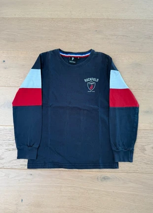 T-shirt manches longues garçon / Ruckfield / taille 8 ans / bleu marine / coton, brand: Ruckfield, condition: Very good, size: 8 years / 128 cm, €5.00, €5.95 includes Buyer Protection