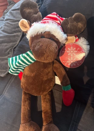 Peluche cerf Noël, état: Neuf avec étiquette, taille: Prématuré, jusqu'à 44cm, 5,00 €, 5,95 € Protection acheteurs incluse