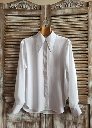 Nieuwe witte casual blouse/shirt, 100% italiaans viscose - Maat M, merk: atelier of shades, staat: Nieuw met prijskaartje, maat: M / 38 / 10, € 39,00, € 41,65 inclusief Kopersbescherming
