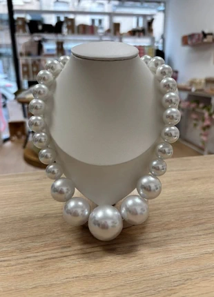 Collier perles en acier inoxydable, brand: Boutique indépendante, condition: Very good, €16.00, €17.50 includes Buyer Protection Pro