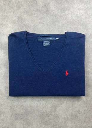 Pull Ralph Lauren Sport Col V Bleu Marine logo rouge Femme | Taille M |, marca: Ralph Lauren, estado: Muy bueno, tamaño: M / 38 / 10, 27,00 €, 29,05 € Protección al comprador Pro incluida