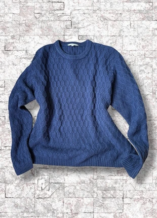 Maglione Pullover Blu Navy Trama a Rilievo Lavorata, marca: OVS, estado: Bom, tamanho: XXL / 44 / 16, €2.00, €2.80 inclui Proteção do Comprador