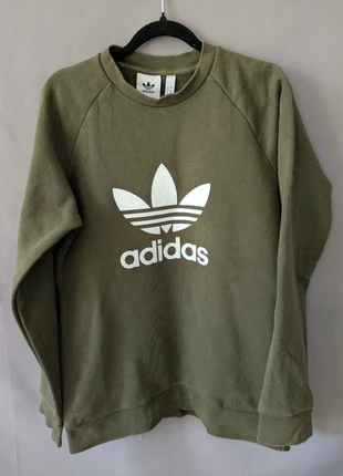 Sweat Adidas Originals vert kaki logo Trefoil blanc taille S homme, marque: adidas, état: Bon état, taille: S, 23,00 €, 24,85 € Protection acheteurs (Pro) incluse