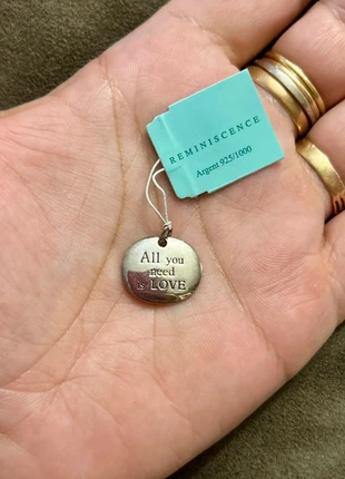 Pendentif « love » en argent massif par Réminiscence, marca: Argent, estado: Muito bom, €38.95, €41.60 inclui Proteção do Comprador Pro