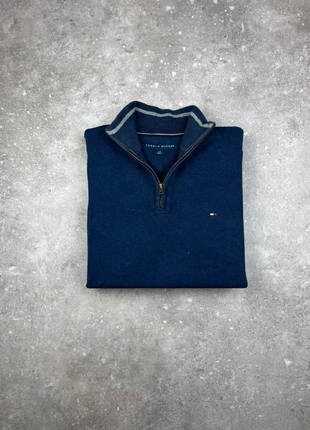 Pull Half-zip Un Quart Zip 1/4 Col Camionneur Tommy Hilfiger Taille L Homme Bleu Marine Coton #T97, marca: Tommy Hilfiger, estado: Muy bueno, tamaño: L, 34,00 €, 36,40 € Protección al comprador Pro incluida