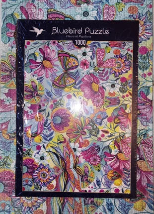 Puzzle Bluebird • Fleurs et papillons - 1008 pièces, merk: Bluebird, staat: Nieuw zonder prijskaartje, € 20,00, € 21,70 inclusief Kopersbescherming