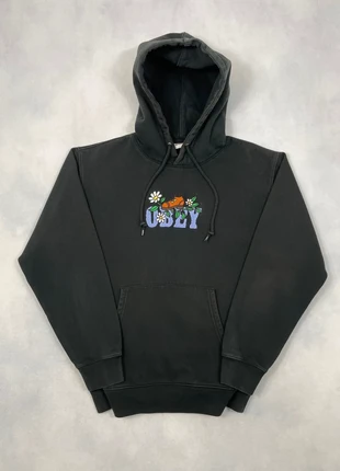 Rare Pull Obey Noir Brodé coupe Large Hoodie Oversize Sweatshirt - Taille M #1831, brand: Obey, condition: Very good, size: M, €54.90, €58.35 includes Buyer Protection Pro