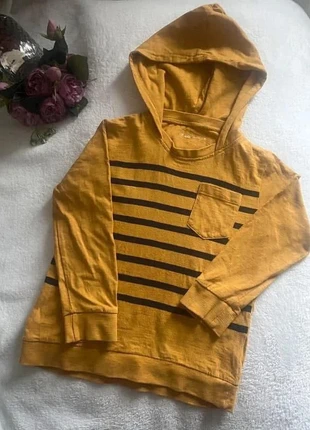 Sweat/ Tee-shirt manches longues à capuche, marca: Gémo, estado: Muito bom, tamanho: 4 anos / 104 cm, €2.00, €2.80 inclui Proteção do Comprador