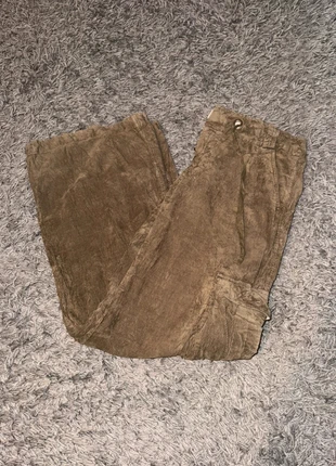 Pantalon En Velours Côtelé / Corduroy TRF CO Kaki coton cotelé coupe ample taille 40, brand: Vintage Dressing, condizioni: Ottime, taglia: L / IT 44 / EU 40, €10.00, €11.20 include la Protezione acquisti