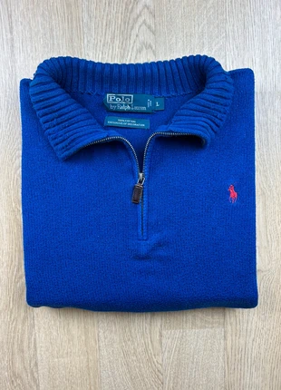 Half zip / 1/4 zip Ralph Lauren bleu électrique col camionneur – Taille L homme, marca: Ralph Lauren, estado: Muy bueno, tamaño: L, 85,00 €, 89,95 € Protección al comprador Pro incluida