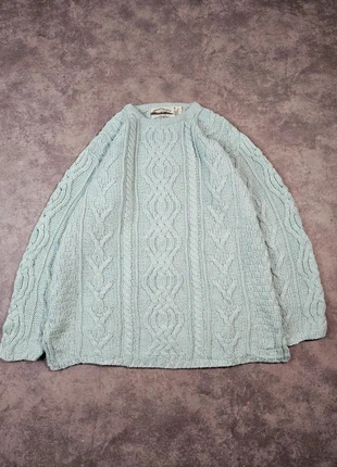 Pull Aran crafts oversize loose M/L pure mérinos turquoise, marque: Aran Crafts, état: Très bon état, taille: L, 49,00 €, 52,15 € Protection acheteurs (Pro) incluse