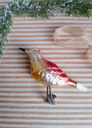 Prachtig! Grote Gekleurde vogel op clip ornament kerst, merk: Vintage, staat: Heel goed, € 14,50, € 15,93 inclusief Kopersbescherming Pro