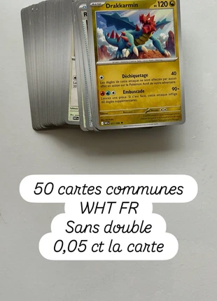 Lot 50 cartes Pokémon Flamme Blanche FR, marke: Pokémon, zustand: Neu, 2,50 €, 3,33 € inklusive Vinted-Käuferschutz