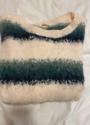 Pull chaud rayé vert & crème easy clothes, brand: Easy Clothes, condizioni: Ottime, taglia: M / IT 42 / EU 38, €15.00, €16.45 include la Protezione acquisti