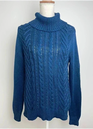 Pull sweat col roulé en maille land's end drifter bleu pour femme taille M #CS1, marque: Lands' End, état: Très bon état, taille: M / 38 / 10, 11,00 €, 12,25 € Protection acheteurs incluse