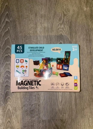 Blocs magnétiques 3D – Jeu éducatif transparent – 45 pièces neuf, merk: Stem, staat: Nieuw met prijskaartje, maat: Universeel, € 24,99, € 26,94 inclusief Kopersbescherming